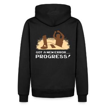 Informatiker Programm Software-Entwicklungsprozess - Männer Premium Bio Hoodie - Schwarz - Hinten - Nico (187cm)