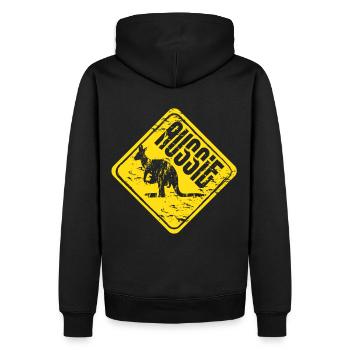 Kangourou Australie I Australian I Koala Bear - Sweat à capuche Premium bio Homme - noir - Dos - Nico (187cm)