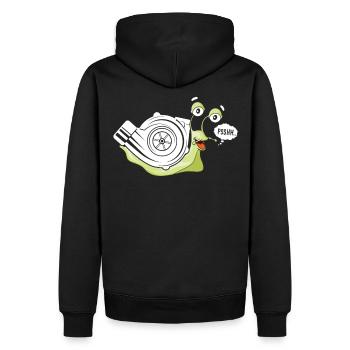 Turboschnecke - Sweat à capuche Premium bio Homme - noir - Dos - Nico (187cm)