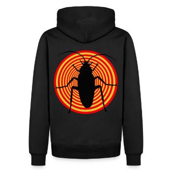 Insectes insectes cafards vermine vermine dégoût - Sweat à capuche Premium bio Homme - noir - Dos - Nico (187cm)