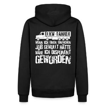 Helden des Alltags - die alles am Laufen halten - Männer Premium Bio Hoodie - Schwarz - Hinten - Nico (187cm)