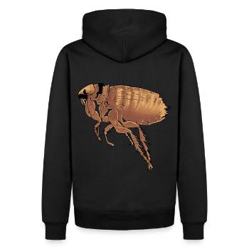 Fleas fleas vermin pests insects nature - Men’s Premium Organic Hoodie - black - Back - Nico (187cm)