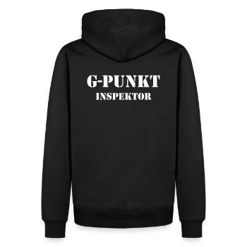 Lustig G-Punkt Inspektor Geschenk für den Mann als - Männer Premium Bio Hoodie - Schwarz - Hinten - Nico (187cm)