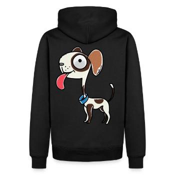 Hunde Hund Haustiere Weihnachtsgeschenk - Männer Premium Bio Hoodie - Schwarz - Hinten - Nico (187cm)