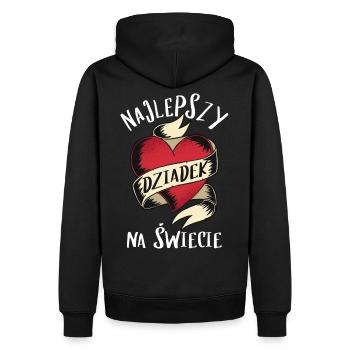 Bester polnischer Opa Najlepszy dziadek na swiecie - Männer Premium Bio Hoodie - Schwarz - Hinten - Nico (187cm)