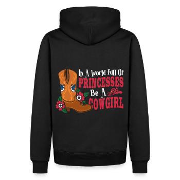 In a World Full of Princesses Be a - Männer Premium Bio Hoodie - Schwarz - Hinten - Nico (187cm)
