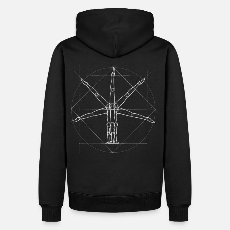 Akrobat virtuvianischer Mensch Handstand Geschenk - Männer Premium Bio Hoodie - Schwarz