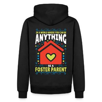 Foster Gifts for Foster Parents in - Men’s Premium Organic Hoodie - black - Back - Nico (187cm)