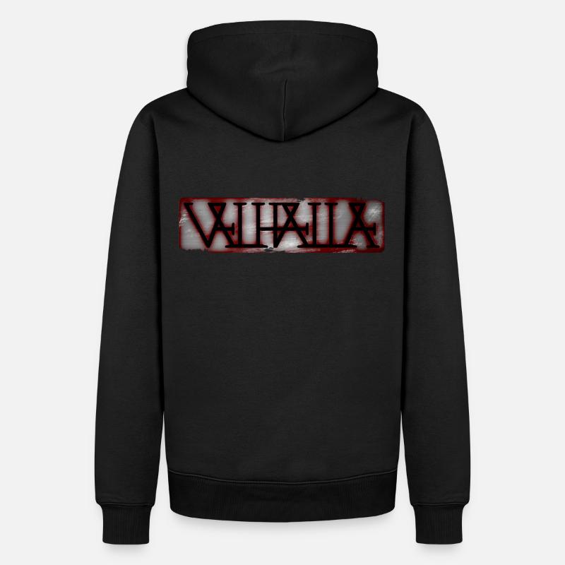 Valhalla - Sweat à capuche Premium bio Homme - noir