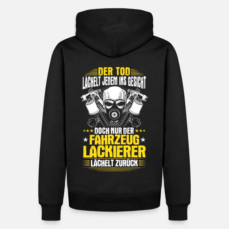 Fahrzeuglackierer Lackierer Geschenk Geschenkidee - Männer Premium Bio Hoodie - Schwarz