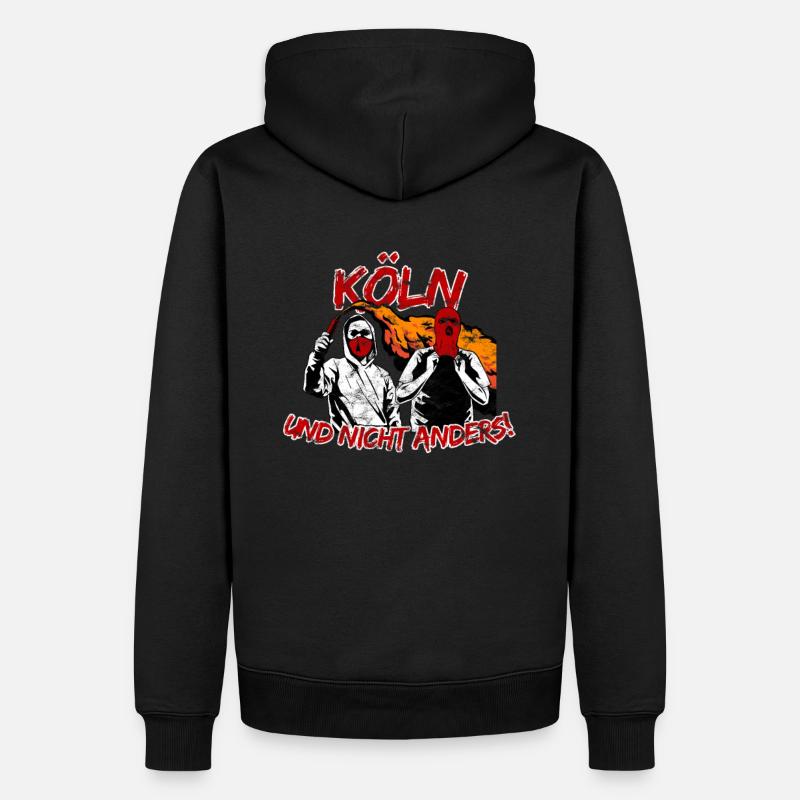 Köln und nicht anders UPDATE - Männer Premium Bio Hoodie - Schwarz