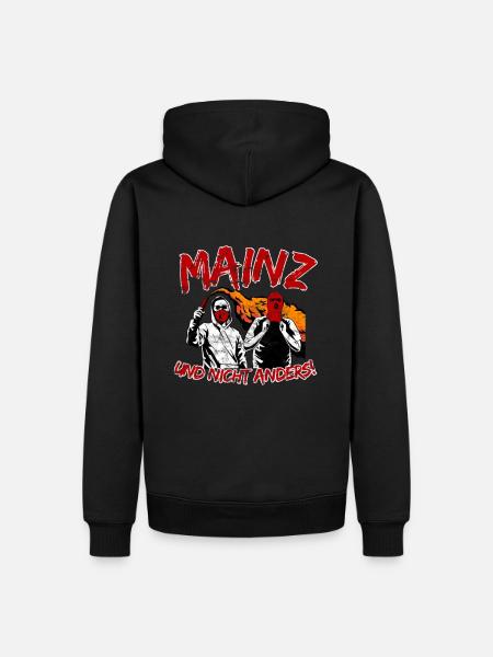 Mainz und nicht anders UPDATE - Männer Premium Bio Hoodie - Schwarz