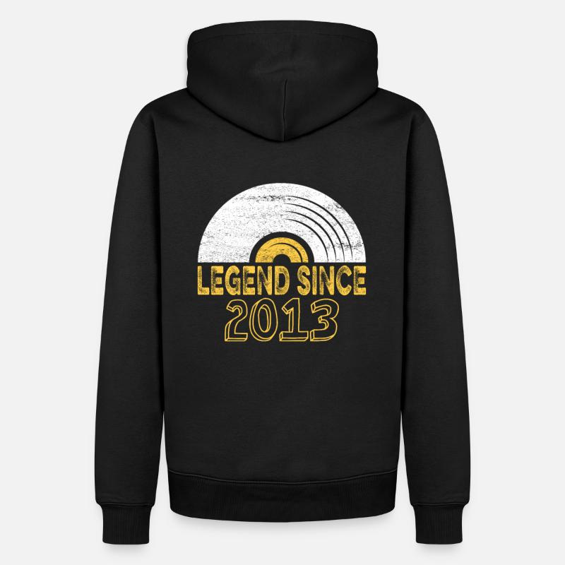 2013 Birthday Vinyl Legend depuis - Sweat à capuche Premium bio Homme - noir