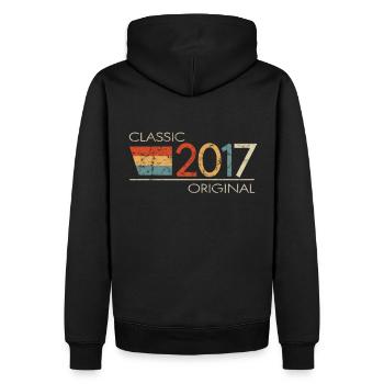 2017 Birthday Classic Original - Men’s Premium Organic Hoodie - black - Back - Nico (187cm)