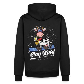 Séjour Kuhl Ski - Sweat à capuche Premium bio Homme - noir - Dos - Nico (187cm)