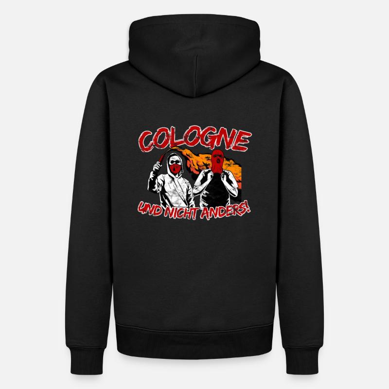 Cologne und nicht anders UPDATE - Männer Premium Bio Hoodie - Schwarz