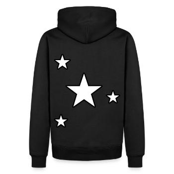 Étoiles Star Cadeau Ciel étoilé - Sweat à capuche Premium bio Homme - noir - Dos - Nico (187cm)