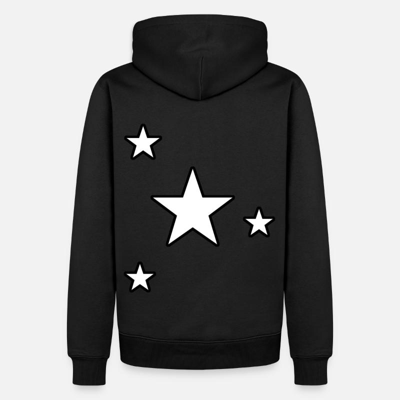 Sterne Gestirn Sternchen Geschenk Sternenhimmel - Männer Premium Bio Hoodie - Schwarz