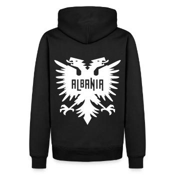 Albanien roter doppelkopfadler Albaner Geschenk - Männer Premium Bio Hoodie - Schwarz - Hinten - Nico (187cm)