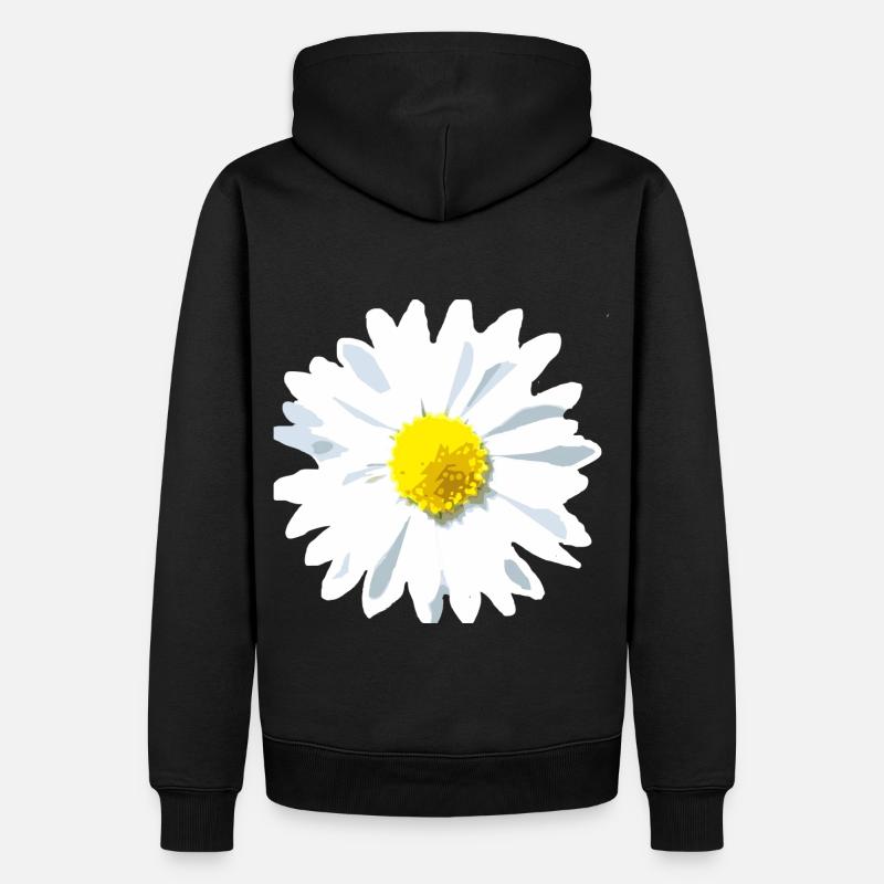 Fleur d’oie - Sweat à capuche Premium bio Homme - noir