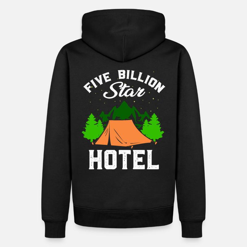 Camping Camping Campen Zelten Cadeau - Sweat à capuche Premium bio Homme - noir