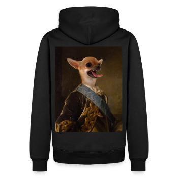 Chihuahua der Chiwawa - Männer Premium Bio Hoodie - Schwarz - Hinten - Nico (187cm)