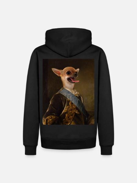 Chihuahua der Chiwawa - Männer Premium Bio Hoodie - Schwarz