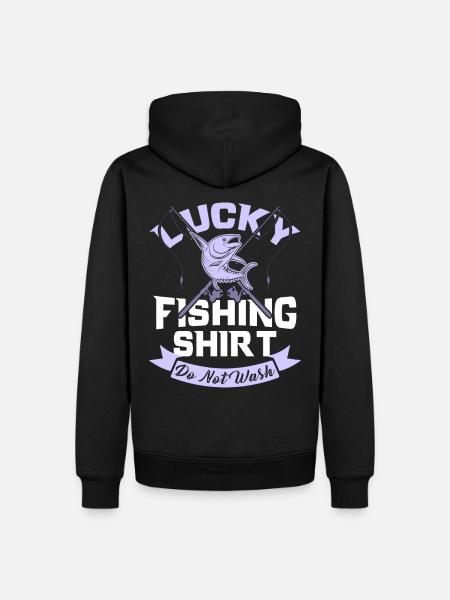 fishing - Men’s Premium Organic Hoodie - black