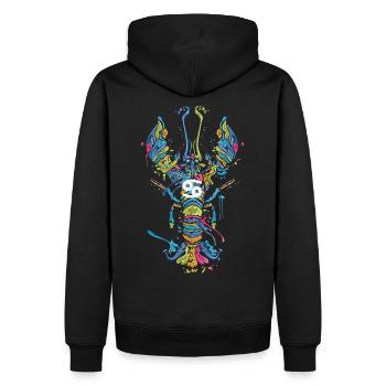 Signe du zodiaque anniversaire Zodiac cadeau - Sweat à capuche Premium bio Homme - noir - Dos - Nico (187cm)
