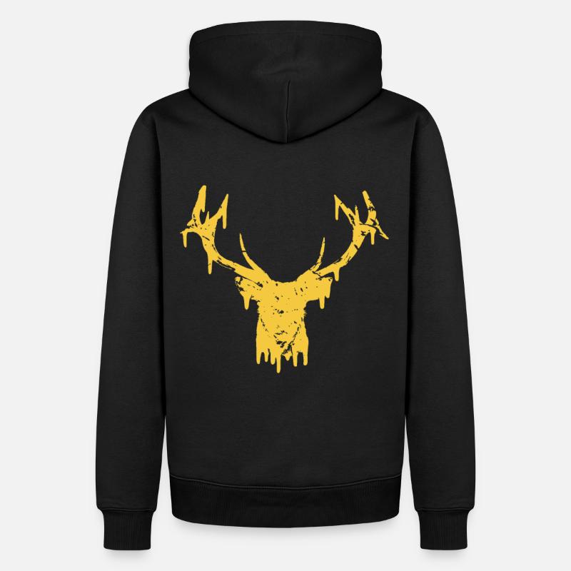 #superior: Deer - Männer Premium Bio Hoodie - Schwarz