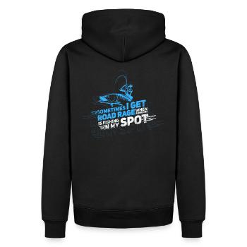 Angel - Männer Premium Bio Hoodie - Schwarz - Hinten - Nico (187cm)