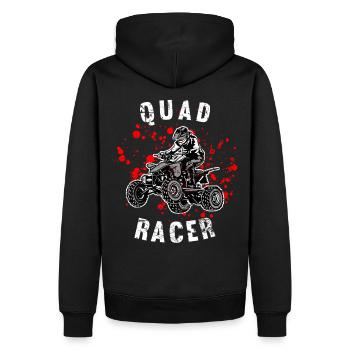 VTT Quad Racer - Sweat à capuche Premium bio Homme - noir - Dos - Nico (187cm)