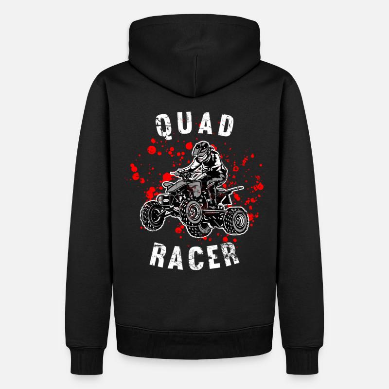 VTT Quad Racer - Sweat à capuche Premium bio Homme - noir