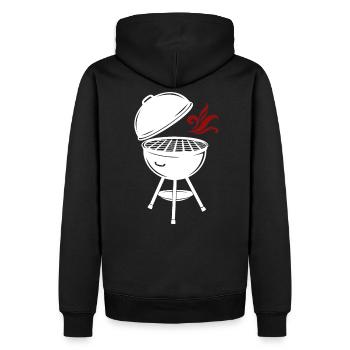 Barbecue Barbecue d’été BARBECUE Barbecue Grill saison - Sweat à capuche Premium bio Homme - noir - Dos - Nico (187cm)