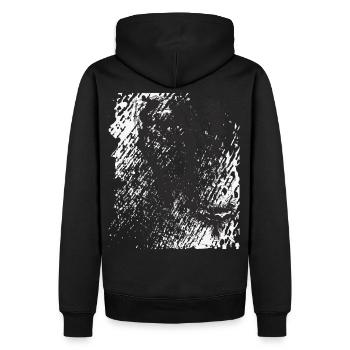 SAUVAGE - Sweat à capuche Premium bio Homme - noir - Dos - Nico (187cm)