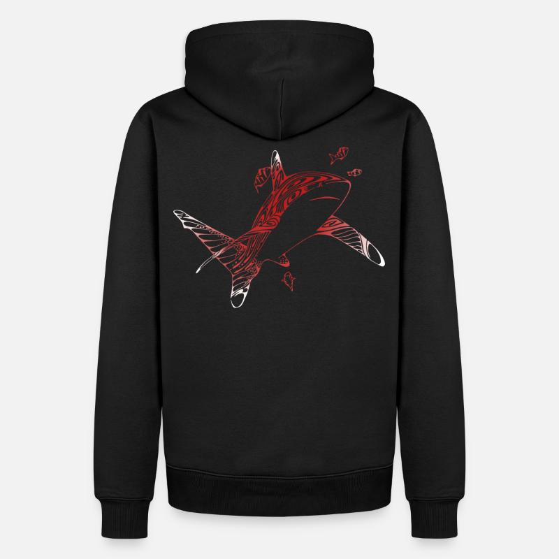 Requin de plongée - Sweat à capuche Premium bio Homme - noir