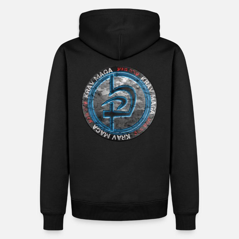 Krav Maga - Männer Premium Bio Hoodie - Schwarz