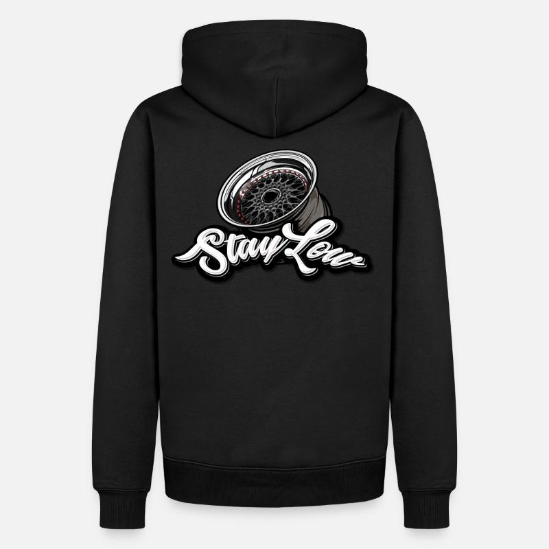 Schwach bleiben - Männer Premium Bio Hoodie - Schwarz