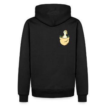 Kleine Ente Entchen Süße Babyente Entchen - Männer Premium Bio Hoodie - Schwarz - Hinten - Nico (187cm)