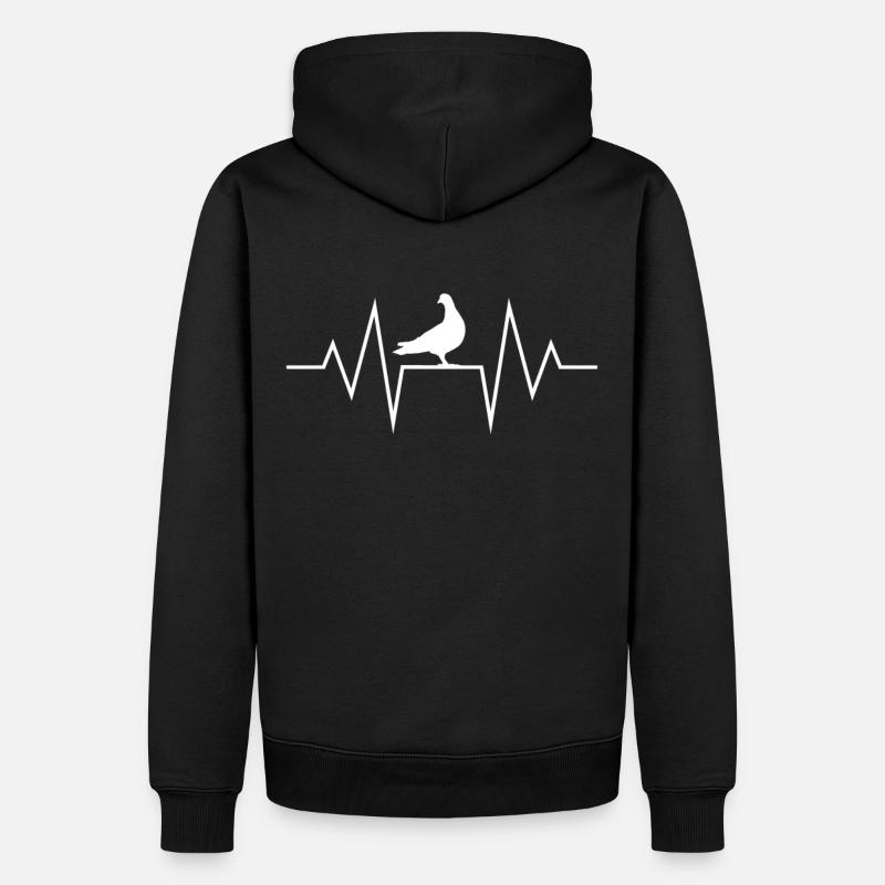 Colombe - Sweat à capuche Premium bio Homme - noir