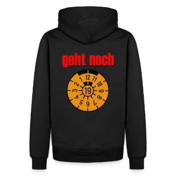 Technische Hauptuntersuchung Geht noch - Männer Premium Bio Hoodie - Schwarz - Hinten - Nico (187cm)