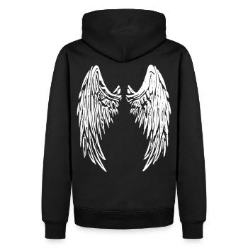 Angel wings angel wing 2reborn wh - Men’s Premium Organic Hoodie - black - Back - Nico (187cm)