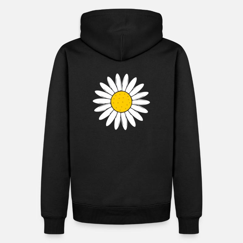 Gänseblümchen Blume - Männer Premium Bio Hoodie - Schwarz