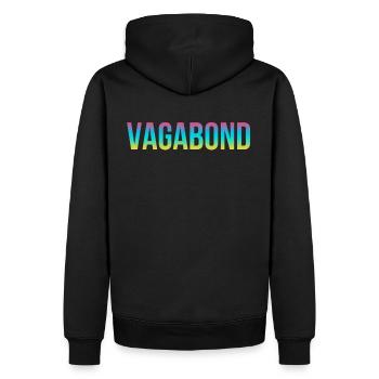 Vagabond - Sweat à capuche Premium bio Homme - noir - Dos - Nico (187cm)