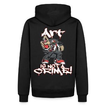 Graffiti Street Art Künstler - Männer Premium Bio Hoodie - Schwarz - Hinten - Nico (187cm)