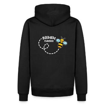 Bienen Flüsterer Imker Bienenzüchter Biene Honig - Männer Premium Bio Hoodie - Schwarz - Hinten - Nico (187cm)