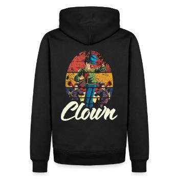 Clown Circus Funny Manege Funny Gift - Sweat à capuche Premium bio Homme - noir - Dos - Nico (187cm)