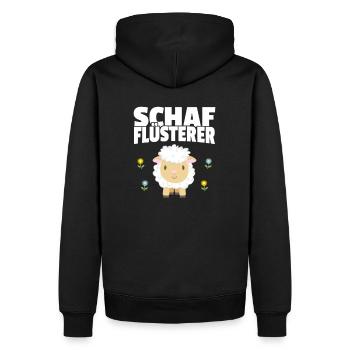 Schaf Flüsterer Schäfer Bauer Landwirt Geschenk - Männer Premium Bio Hoodie - Schwarz - Hinten - Nico (187cm)