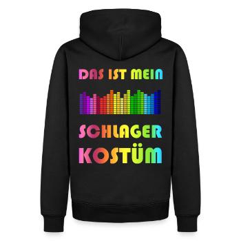 Voici mon costume de Schlager - Sweat à capuche Premium bio Homme - noir - Dos - Nico (187cm)
