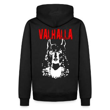 2reborn VALHALLA guerrier guerrier Odin Thor mariée - Sweat à capuche Premium bio Homme - noir - Dos - Nico (187cm)